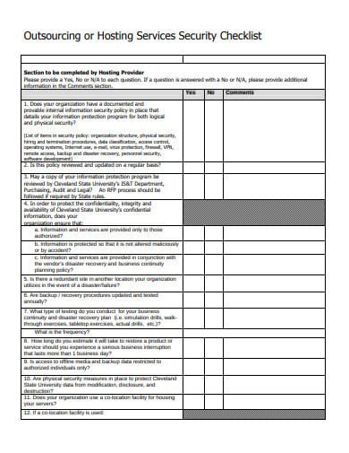 Best Images Of Security Checklist Printable Security Checklist