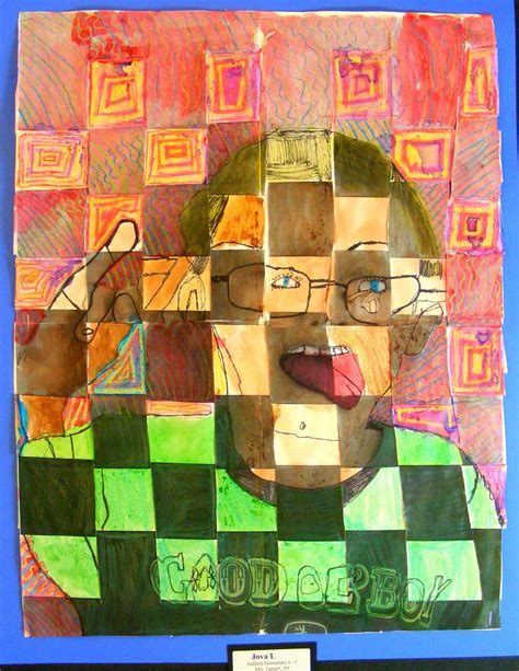 Suffield Elementary Art Blog Portrait Weaving Inspired By Chuck Close