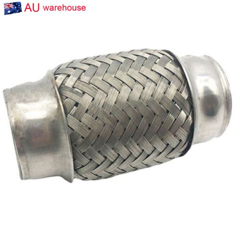 1x Universal 15x 4 Stainless Steel Double Braided Flexible Pipe