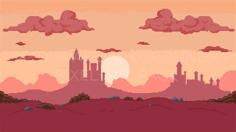 2d Pixel Art Medieval Backgrounds Pack Gamedev Market