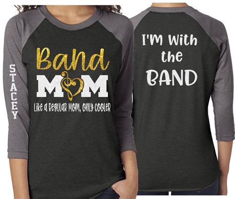 Glitter Band Mom Shirt Band Shirt Baseball Shirt Etsy Mom Shirts