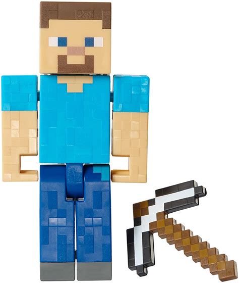 Minecraft Steve With Pickaxe Basic Figure Toys And Games