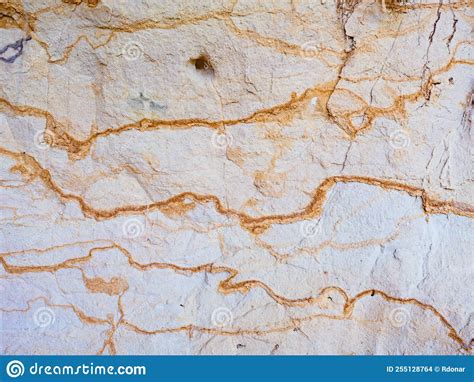 Smooth Surface Of Layered Sandstone Sediment Rock Colorful Sandstone