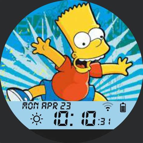 3d The Simpsons Bart Animated Watchfaces For Smart Watches