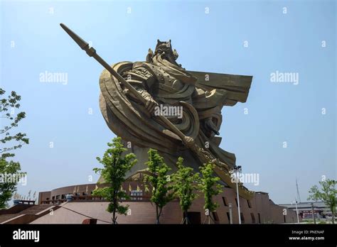 Jingzhou China Jun 7 2018 The Biggest Guan Yu Statue Guan Yu