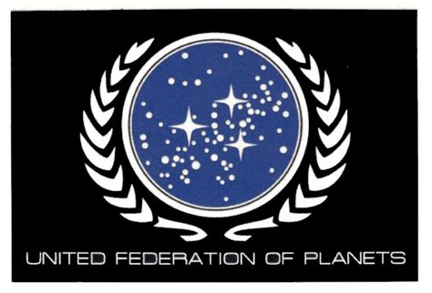 Star Trek United Federation Of Planets Crest Sticker Decal Etsy