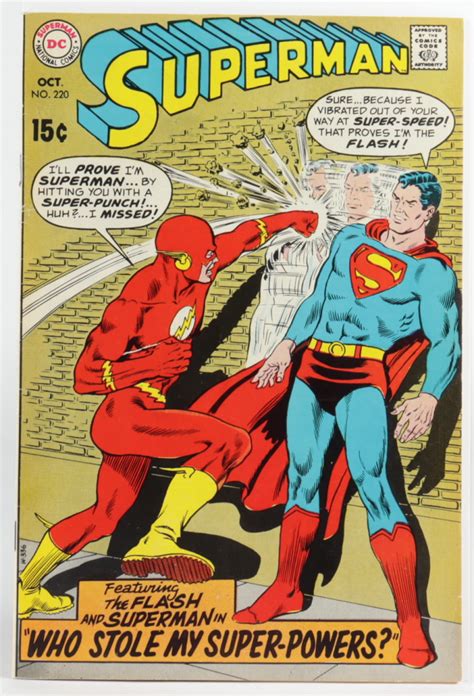 Vintage 1969 Superman Issue 220 Dc Comic Book Barnebys