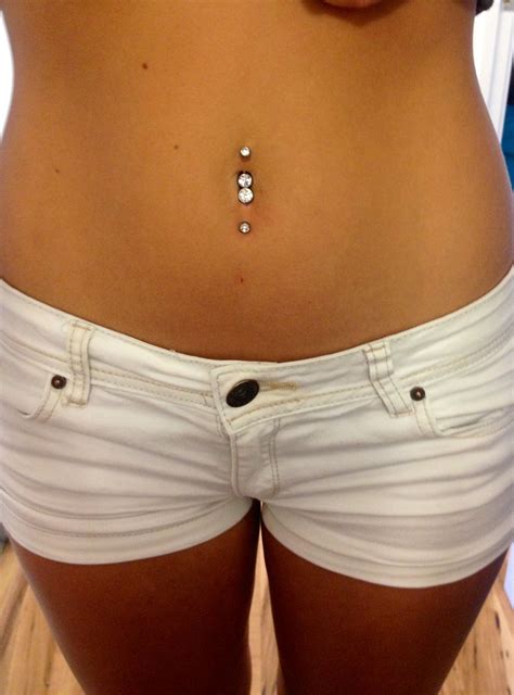 My Double Navel Piercing Inverted Navel Bottom Navel Double Belly