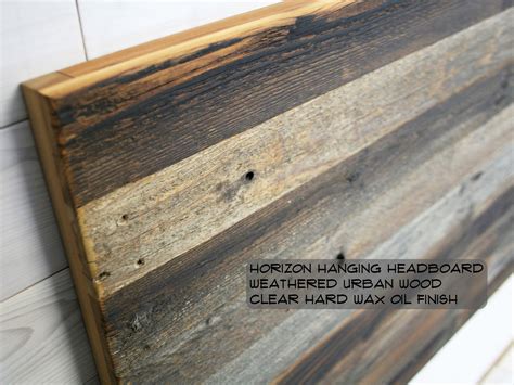 Barn Wood Hanging Headboard Panel All Bed Sizes Texture Etsy
