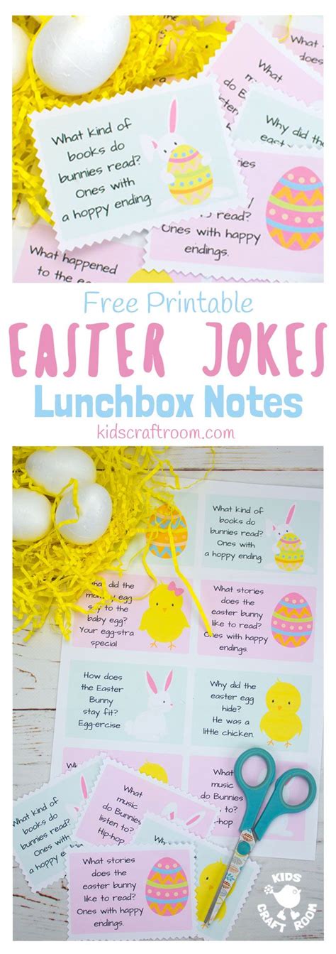 Printable Easter Joke Lunchbox Notes Easter Printables Free Easter