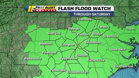 Flash Flood Watch Issued For Triangle Area Counties Youtube