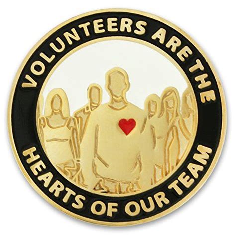 Volunteers Are Hearts Of The Team Pin Heart Pin Enamel Lapel Pin