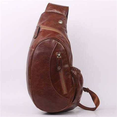 Diy crossbody bag/crossbody bag with card pocket/크로스백을 만드는 쉬운방법/가방만들기 jsdaily. Mens Genuine Leather Chest Sling Bag Shoulder Messenger ...