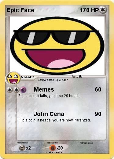 Pokémon Epic Face 1594 1594 Memes My Pokemon Card