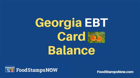 Of motor vehicles or child support. Georgia EBT Card Balance - Phone Number and Login - Food ...