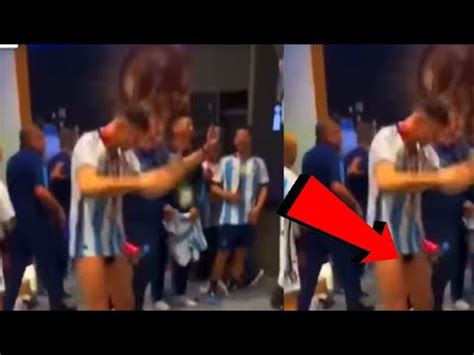 Lionel Messi Dressing Room Lost Night Naked Celebration After Fifa World Cup Finals Match