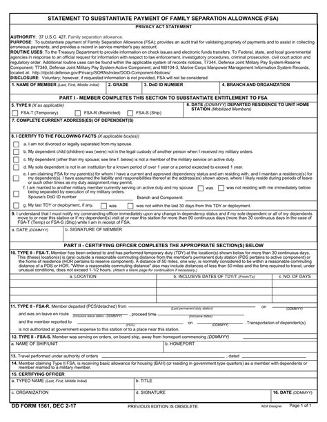 Dd Form 1561 Fill Out Sign Online And Download Fillable Pdf