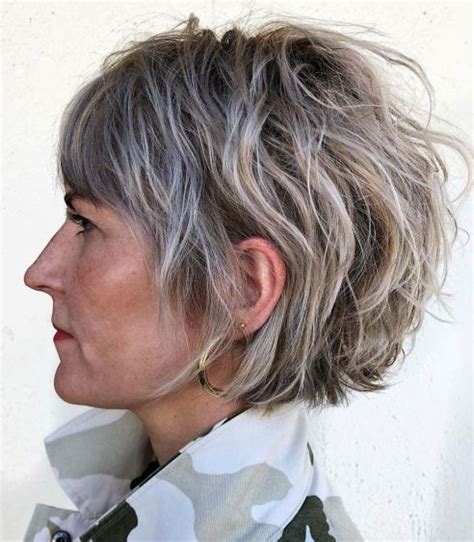 The problem for most men comes in finding a good hairstyle for their mane. 65 Gorgeous Gray Hair Styles in 2020 | Short shaggy bob, Grey hair, Short hair styles