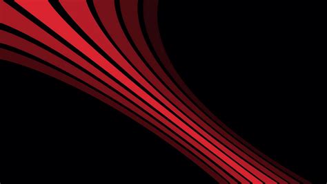 Download Wallpaper 1920x1080 Line Shadow Stripes Shape Black Red