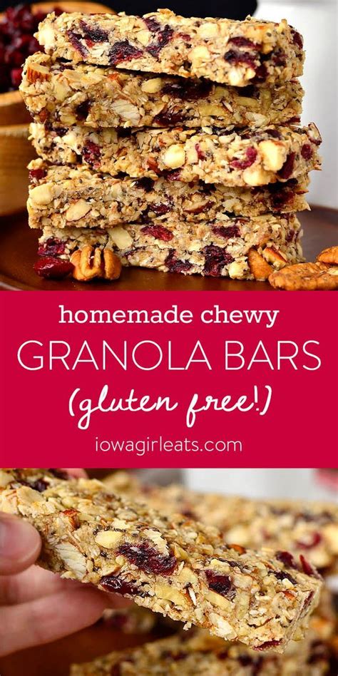 Sugar free granola bars recipe diabetic oats maple. Homemade Chewy Granola Bars | Iowa Girl Eats | Bloglovin ...