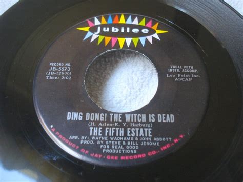 The Fifth Estate Ding Dong The Witch Is Dead Listen