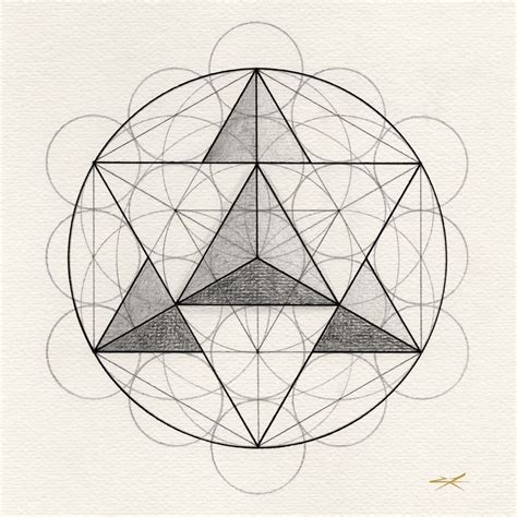 Drawing Of A Star Tetrahedron Drawing Geometric Shape Geometric Drawing