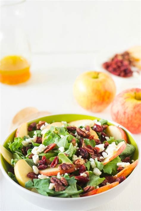Apple Pecan And Feta Salad With Honey Apple Dressing Is Loaded With