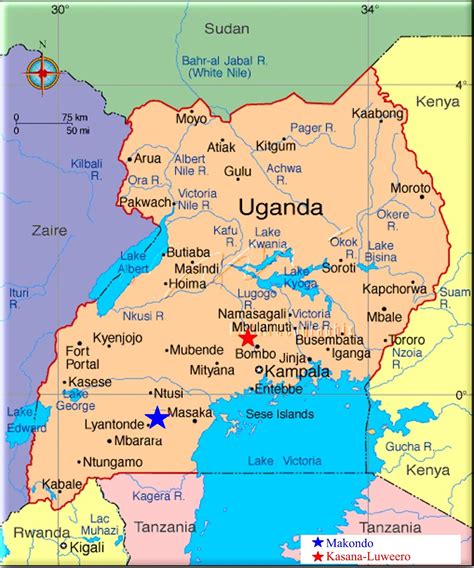 ___ satellite view and map of uganda. Mission Uganda: About