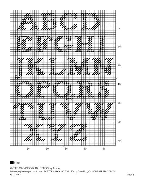 Printable Needlepoint Alphabet Patterns