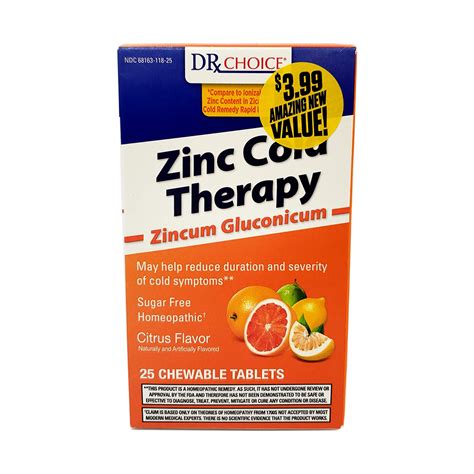 Dr Choice Zinc Cold Therapy Bulk Case 24