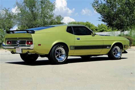1973 Ford Mustang Mach 1 In Green Gold Metallic Ford Mustang Ford