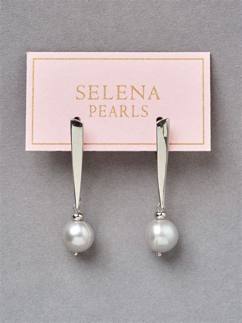 Серьги Selena Pearls Бижутерия Selena Морской жемчуг ювелирный