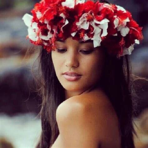 wahine hawaiian woman polynesian girls island girl