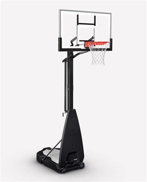 Spalding Ultimate Hybrid Portable Basketball Hoop System L