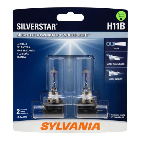 Sylvania H11b Silverstar Halogen Headlight Bulb 2 Pack