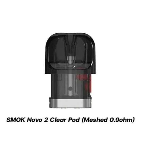 Smok Novo 2 Clear Pod Cartridge Meshed 09ohm 3pcspack สุดจัดปลัดบอก