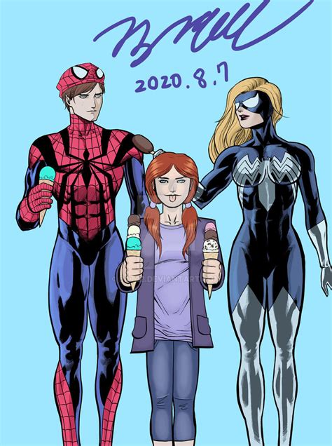 Spider Man Spider Woman By Bat22 On Deviantart