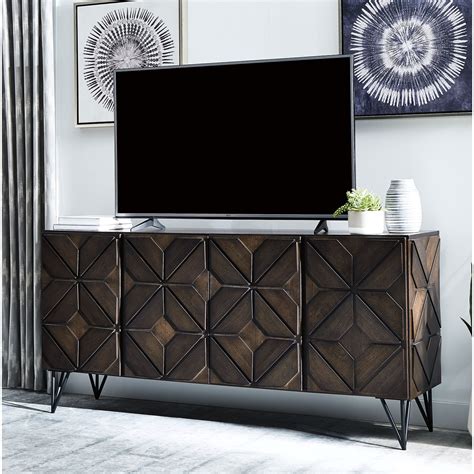 Chasinfield Tv Stand In 2020 Large Tv Stands Tv Stand Dark Brown