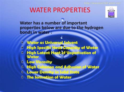 Water Properties