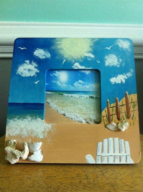 Michaels arts and crafts stores offer a wide selection that's sure to cover your creative needs. Hand painted beach scene picture frame by ...