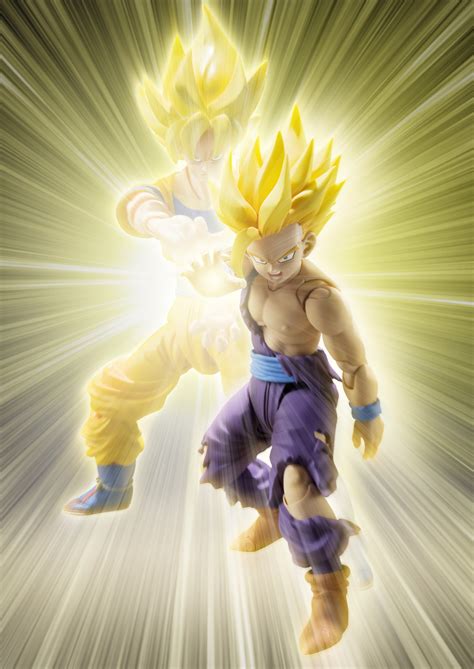 For some strange reason, the dragon ball legends game designers decided that gotenks' special move arts would be too oppressive at 50 cost, so he's the only fighter in the game with base 60 cost special arts cards. Super Saiyan Son Gohan "Dragon Ball Z", Bandai S.H.Figuarts