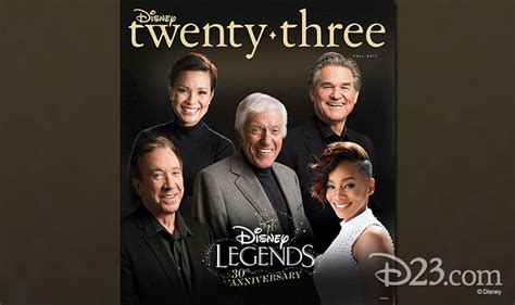 Disney Twenty Three Magazine Honors Disney Legends Past And Present