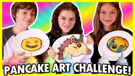 😍 Pancake Art Challenge 🦄 Emoji Version 🍕 Youtube