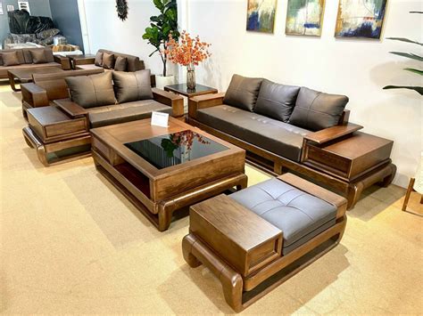 Top 50 mẫu ghế phòng khách gỗ sồi rẻ và đẹp nhất