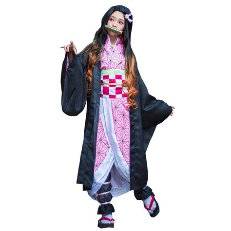 Buy Women Demon Slayer Kamado Nezuko Cosplay Costume Japanese Anime