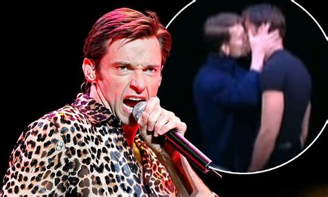 Hugh Jackman Says The Source Of Gay Rumours Is Same Sex Kiss In The Boy From Oz Daily Mail