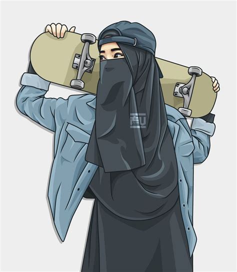 Vector Hijab Niqab Skateboard Ahmadfu22 A Ahmadfu22 In 2020