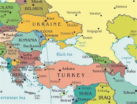 Black Sea World Map