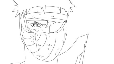 Obito Drawing Easy With Mask Canvas Puke
