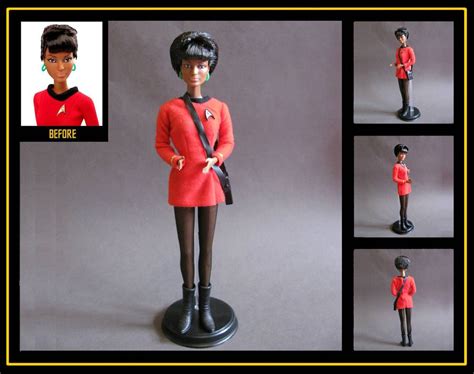 Lieutenant Uhura Star Trek Barbie Custom Doll By Nightwing1975 On